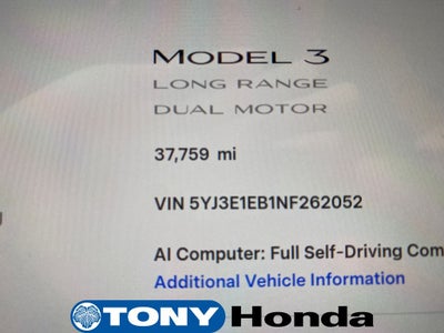 2022 Tesla Model 3 Long Range