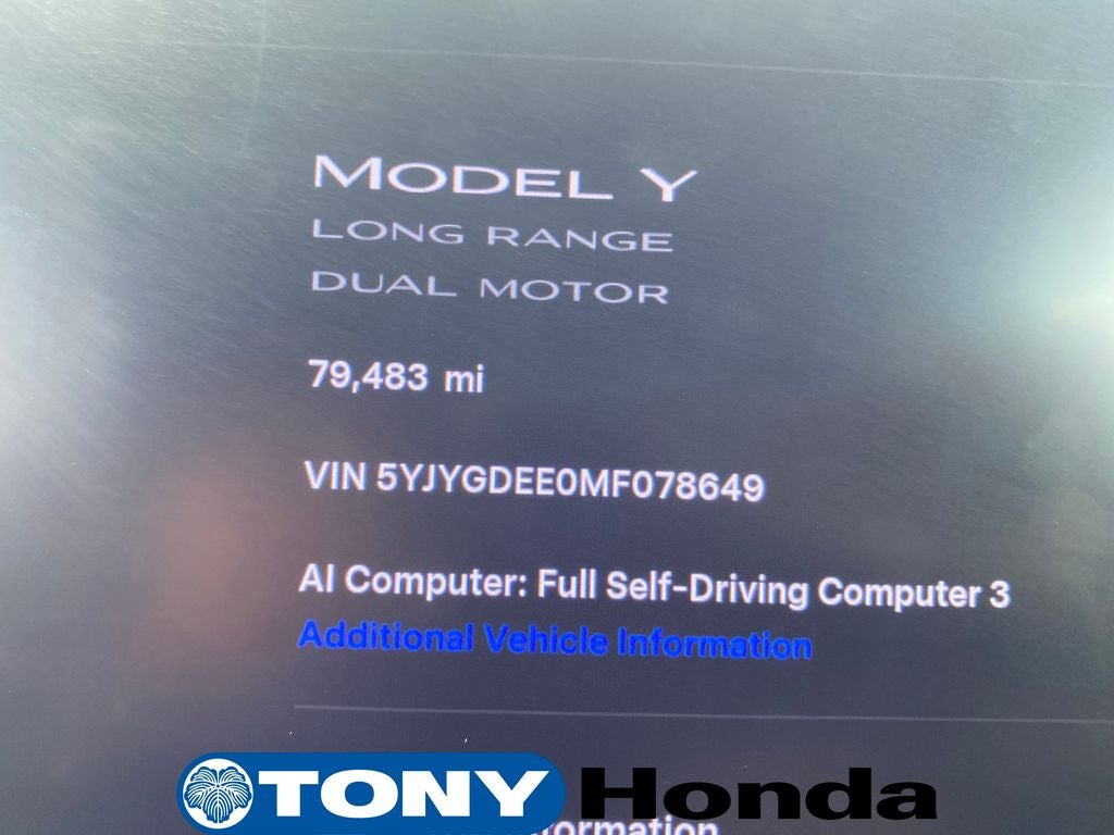 2021 Tesla Model Y Long Range